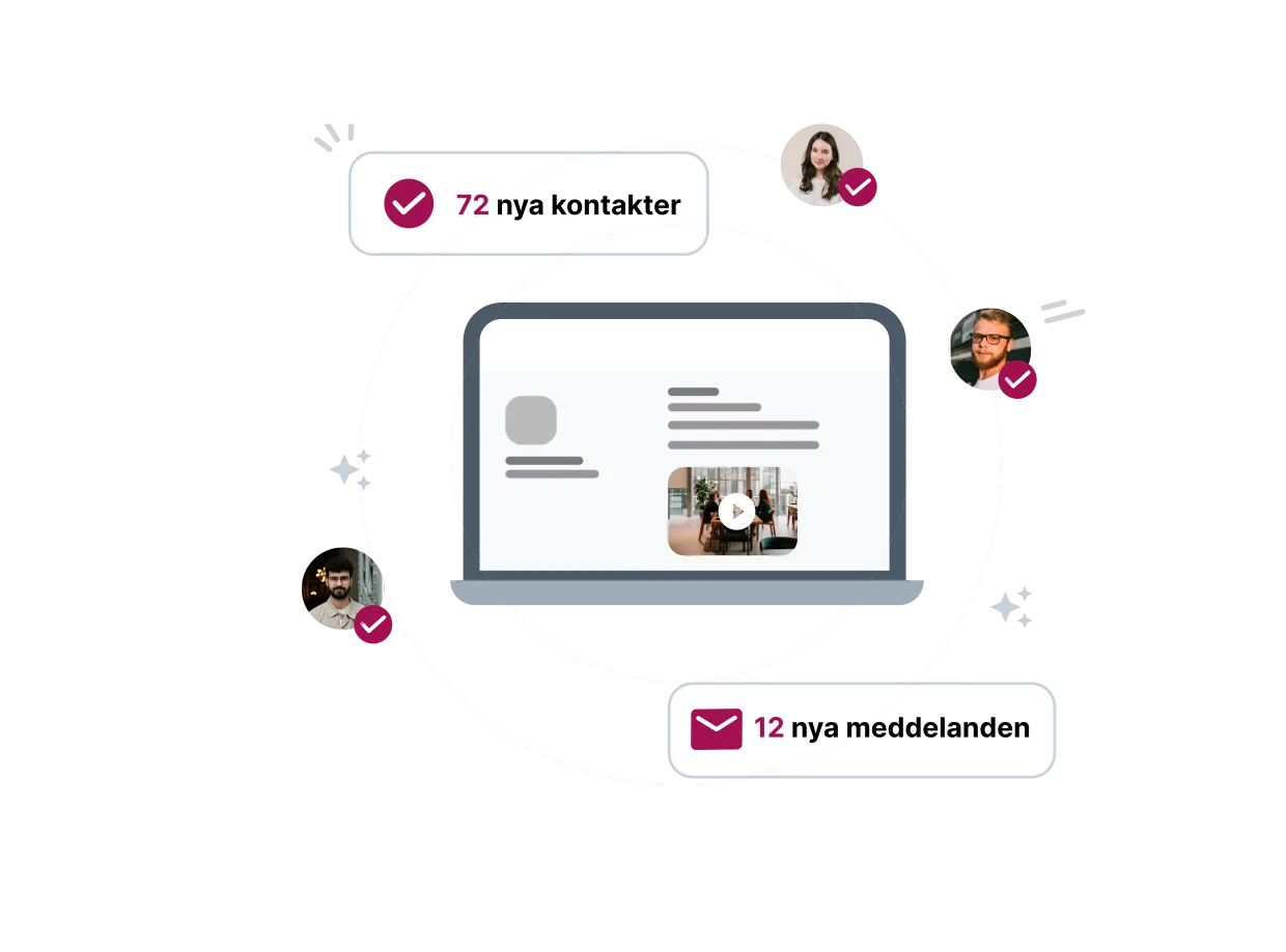 Company connecting with candidates